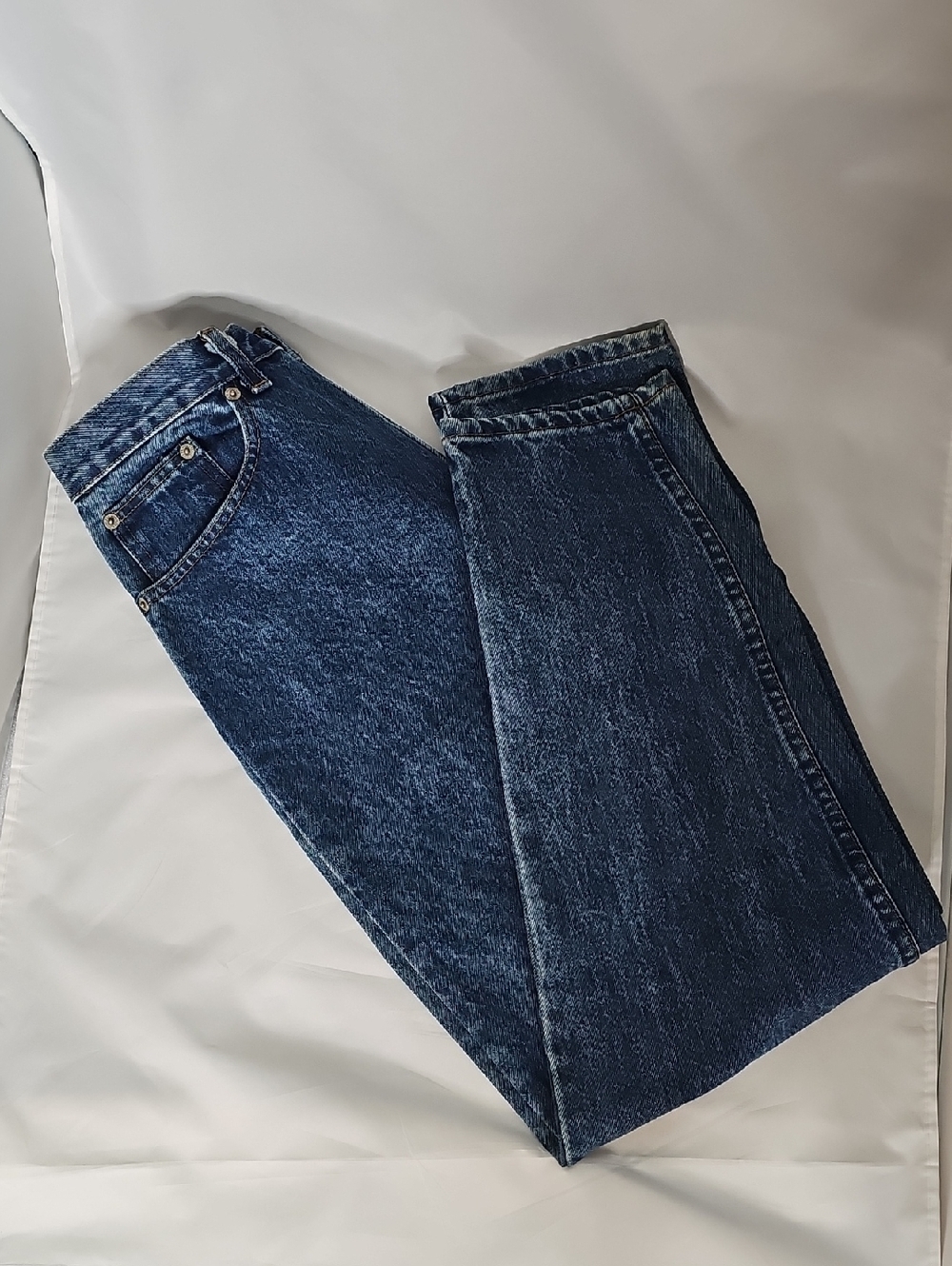 Tweeds Mens Straight Jeans in Dark Blue Wash